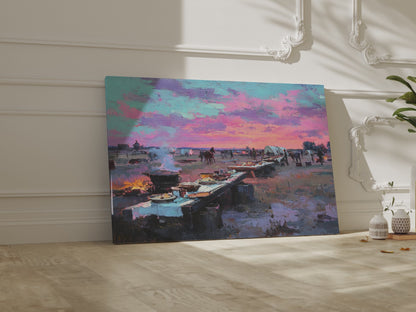 Western Frontier Canvas Print – short video of the print
