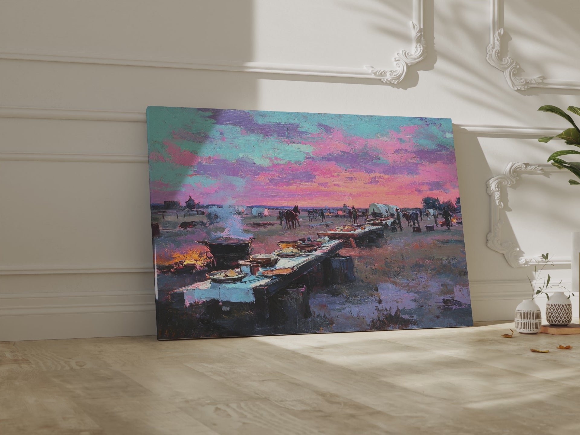 Western Frontier Canvas Print – short video of the print