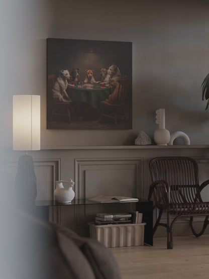 Dogs Playing Poker Canvas Wall Art – short video of the print