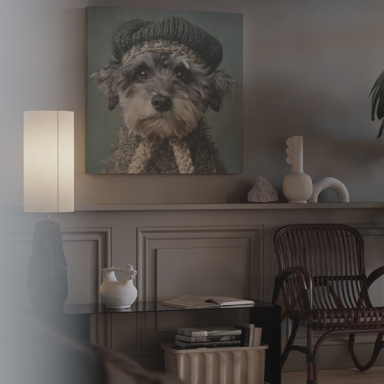Schnoodle Dog Canvas Wall Art – short video of the print
