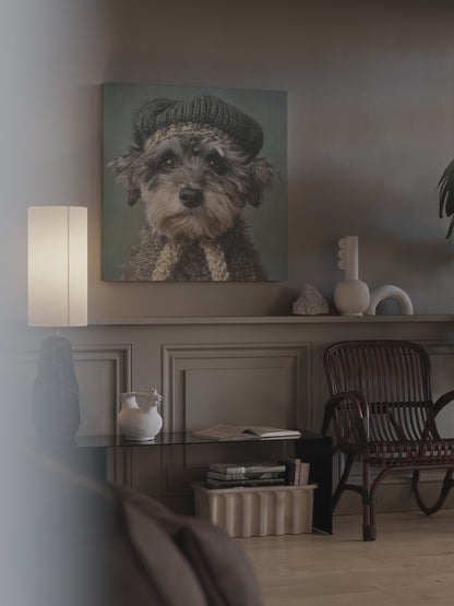 Schnoodle Dog Canvas Wall Art – short video of the print