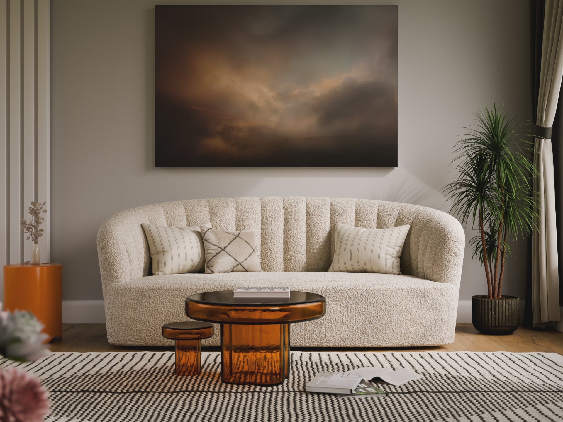 Moody Sky Abstract Canvas Wall Art – short video of the print