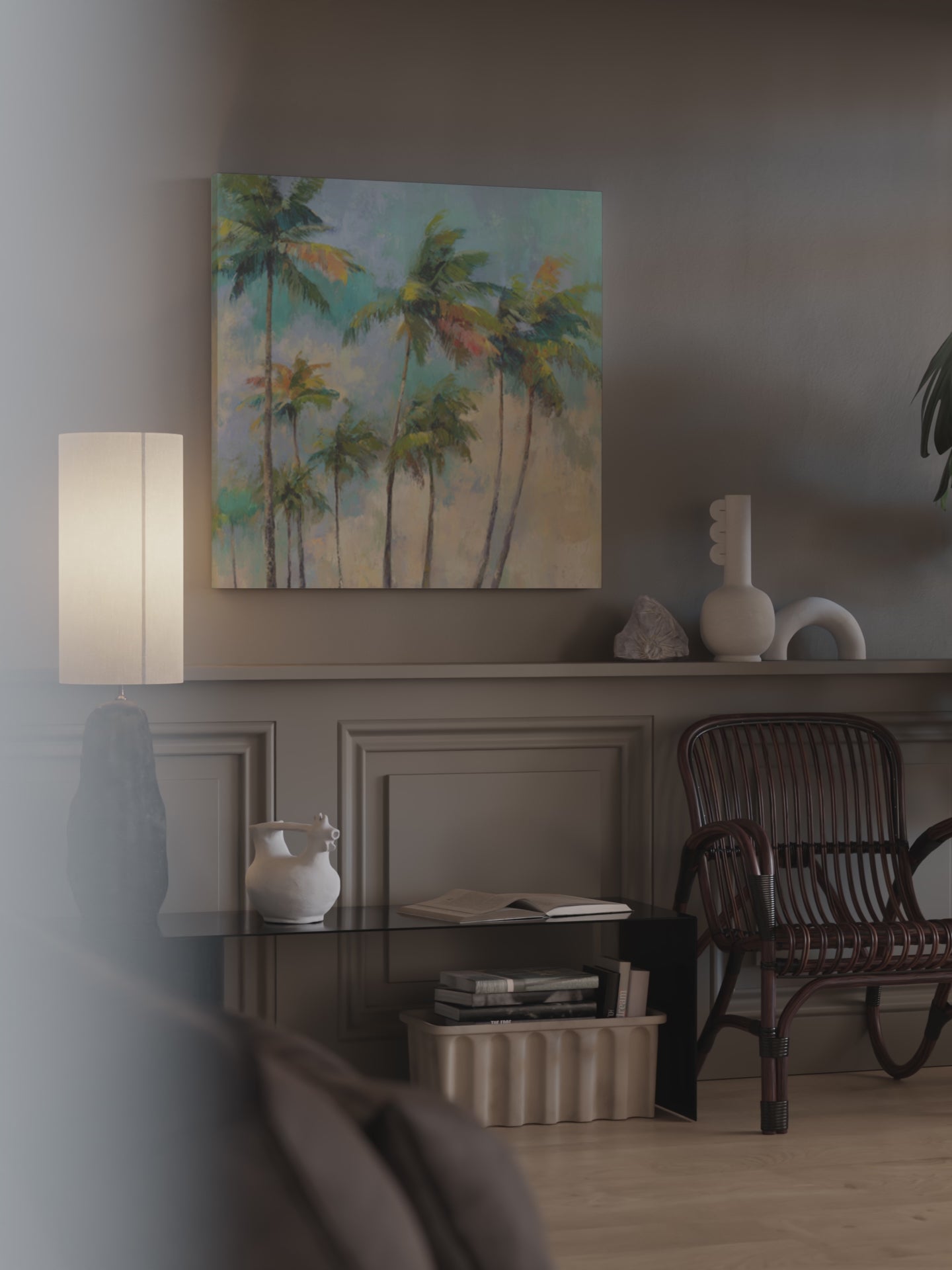 Tropical Palm Tree Canvas Print – short video of the print