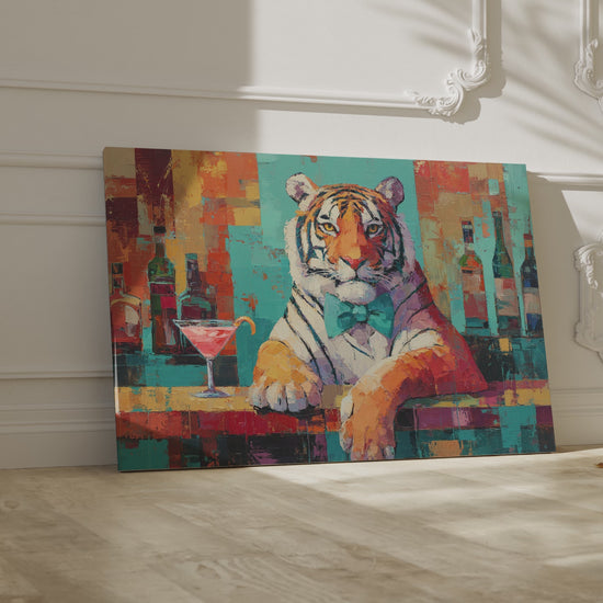 Tiger Bar Portrait Wall Art – short video of the print