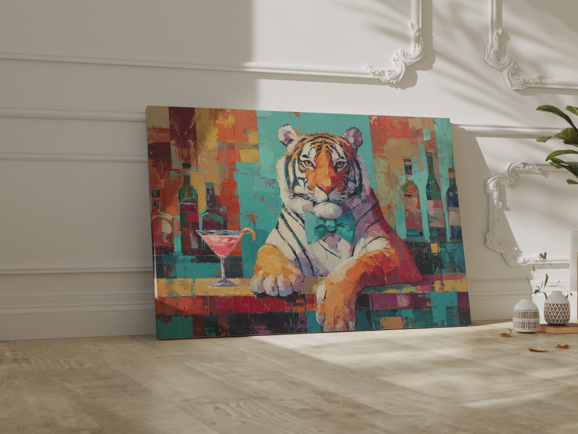 Tiger Bar Portrait Wall Art – short video of the print