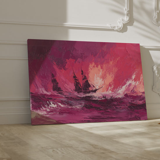Abstract Storm Seascape Canvas Wall Art – short video of the print