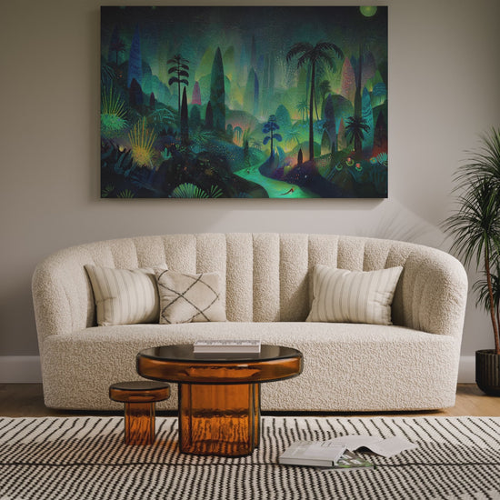 Dark Jungle Canvas Art – short video of the print