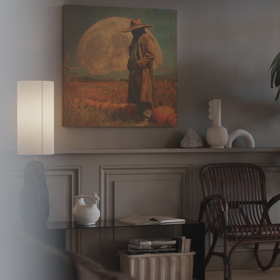 Halloween Cowboy Canvas Print – short video of the print