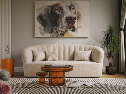 German Shorthaired Pointer Canvas Print – short video of the print