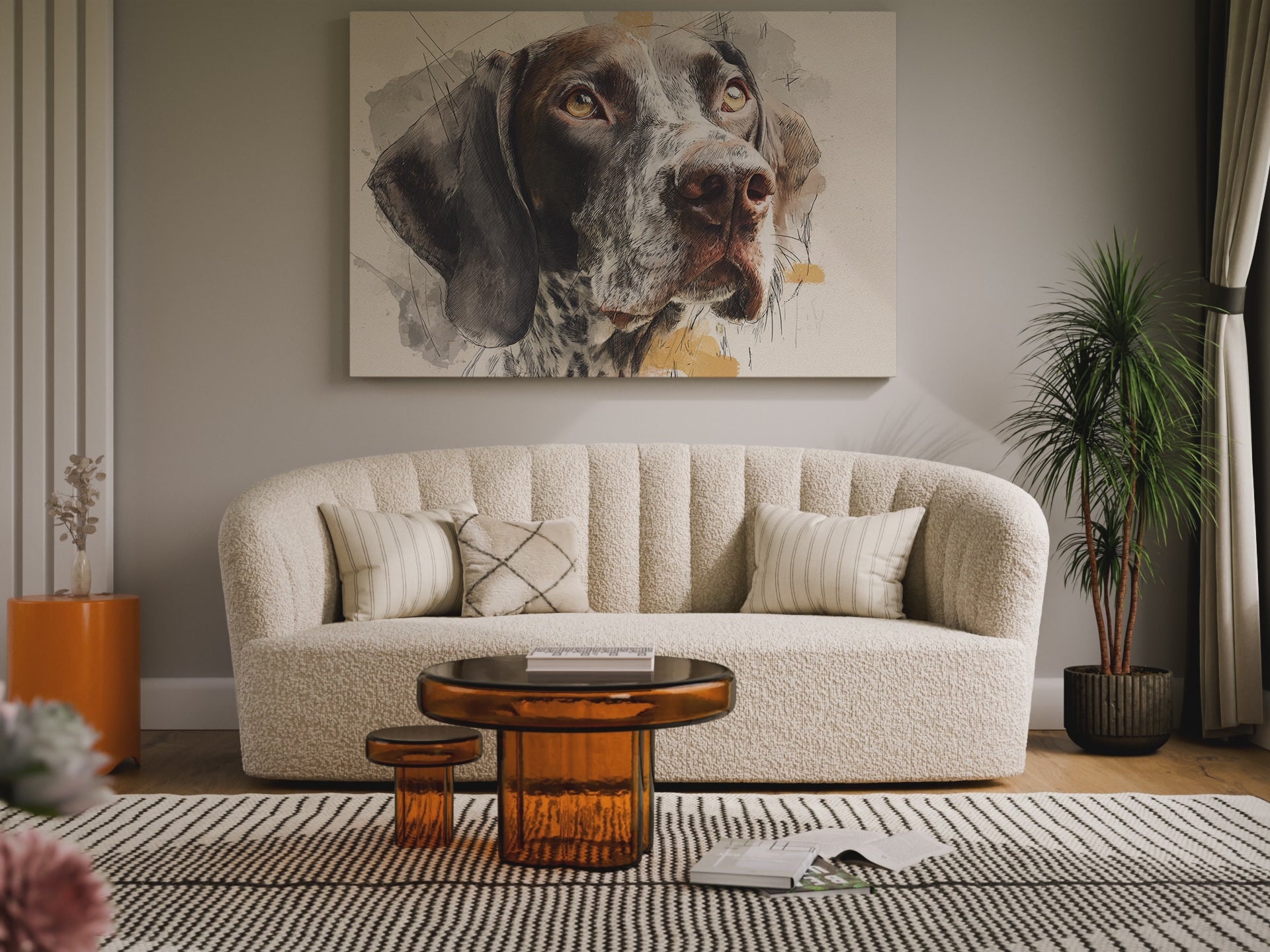 German Shorthaired Pointer Canvas Print – short video of the print