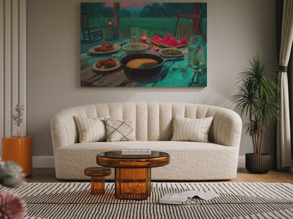 Impressionist Farmhouse Wall Art – short video of the print