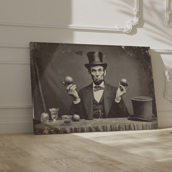 Lincoln Portrait Canvas Art – short video of the print