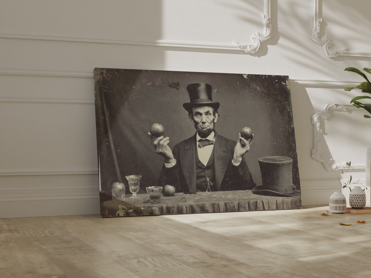 Lincoln Portrait Canvas Art – short video of the print