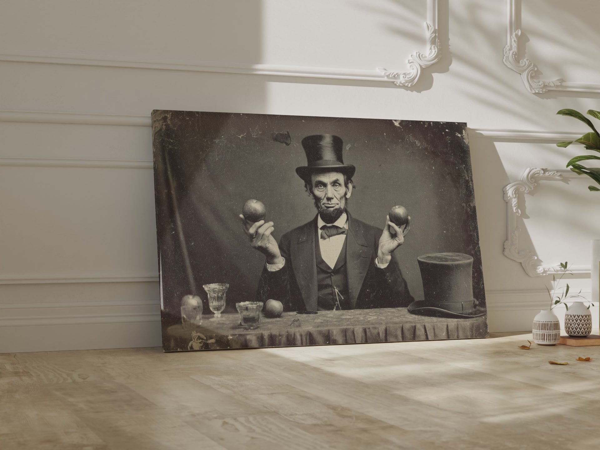 Lincoln Portrait Canvas Art – short video of the print