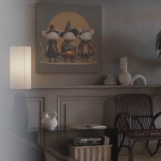 Halloween Mice Canvas Print – short video of the print