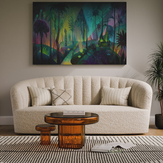 Dark Jungle Canvas Print – short video of the print