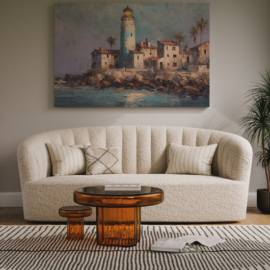 Santa Marta Lighthouse Oil Painting – short video of the print