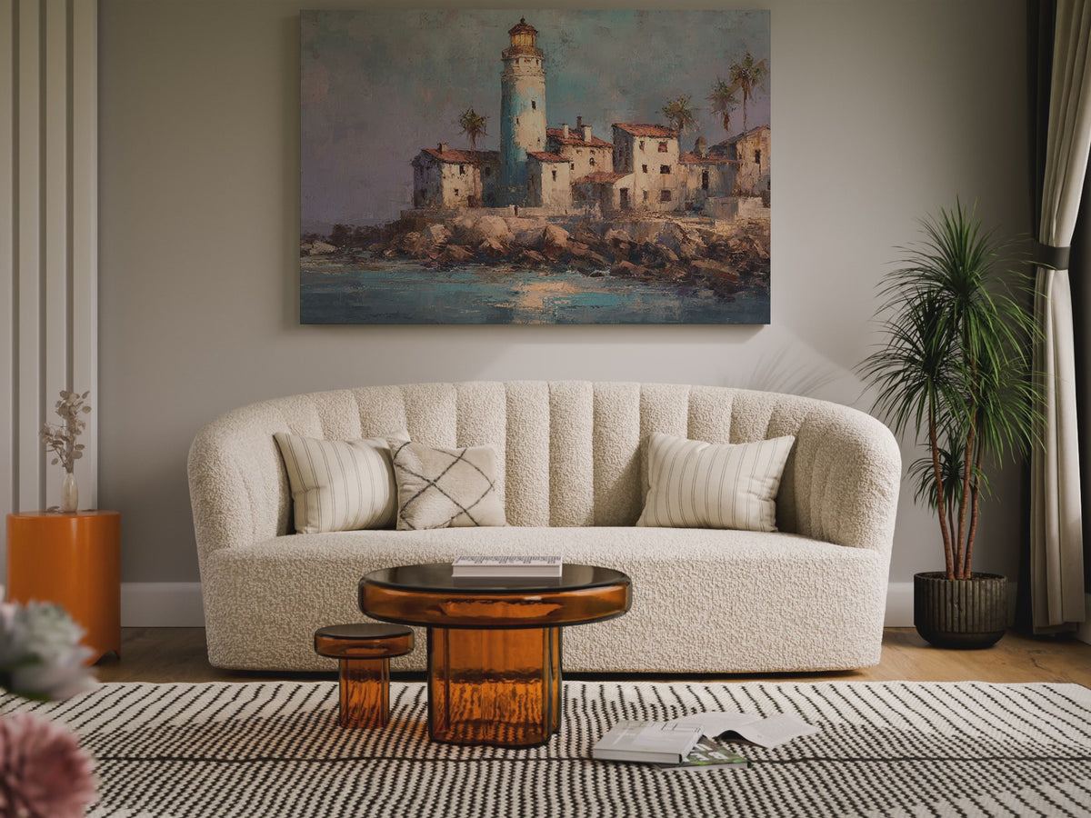 Santa Marta Lighthouse Oil Painting – short video of the print