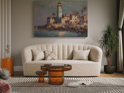 Santa Marta Lighthouse Oil Painting – short video of the print