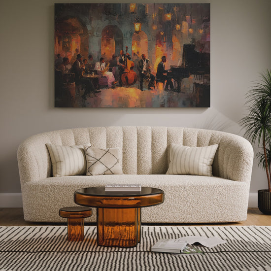 Jazz Ensemble Canvas Wall Art – short video of the print