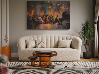 Jazz Ensemble Canvas Wall Art – short video of the print