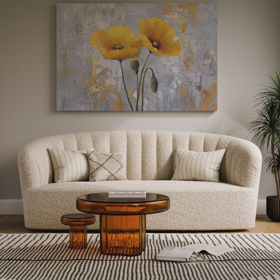 Yellow Poppy Canvas Wall Art – short video of the print