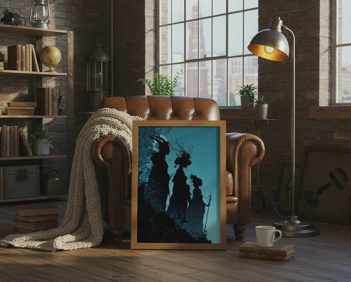 The Fates Silhouette Canvas Art – short video of the print