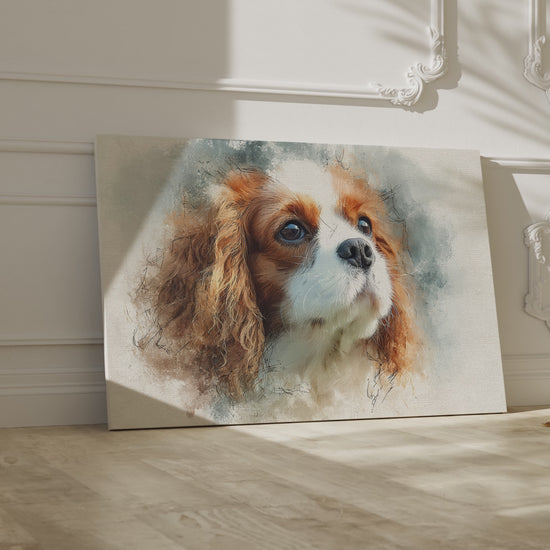 Cavalier King Charles Spaniel Canvas – short video of the print