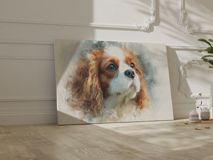 Cavalier King Charles Spaniel Canvas – short video of the print