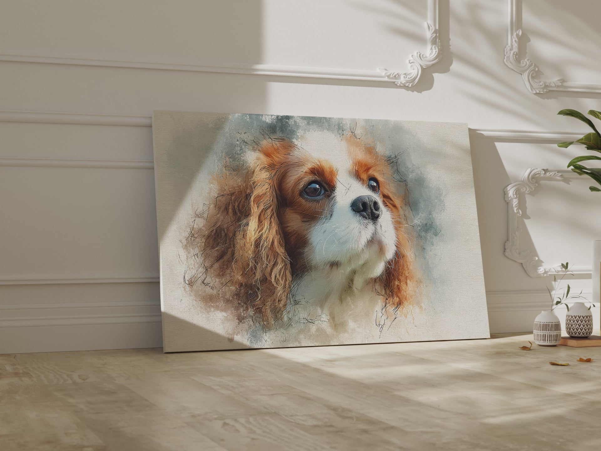 Cavalier King Charles Spaniel Canvas – short video of the print
