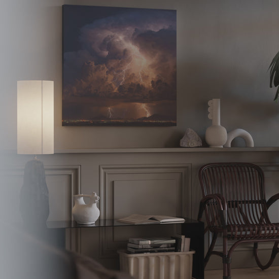 Lightning Storm Canvas Print – short video of the print