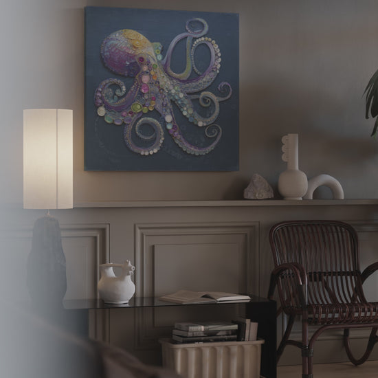 Decorative Octopus Canvas Wall Art – short video of the print
