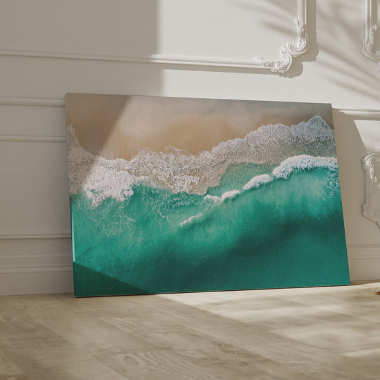 Aerial Ocean Waves Canvas Wall Art – short video of the print
