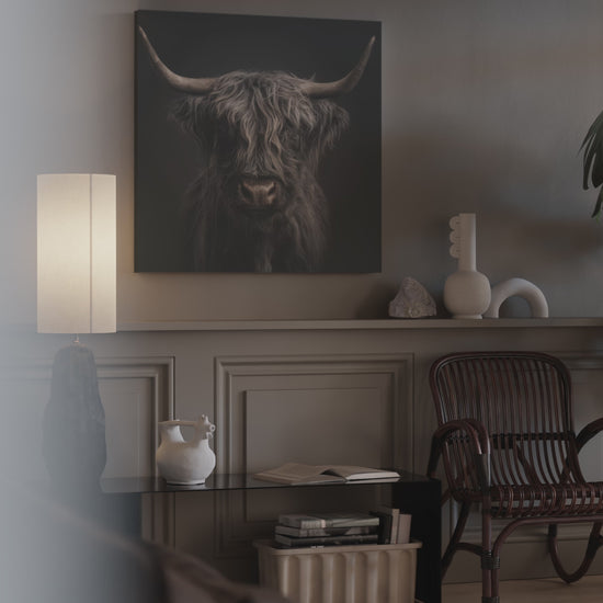 Highland Cow Canvas Print – short video of the print