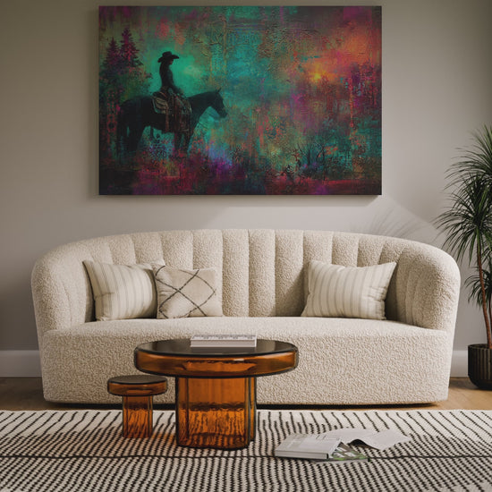 Western Cowgirl Canvas Art – short video of the print