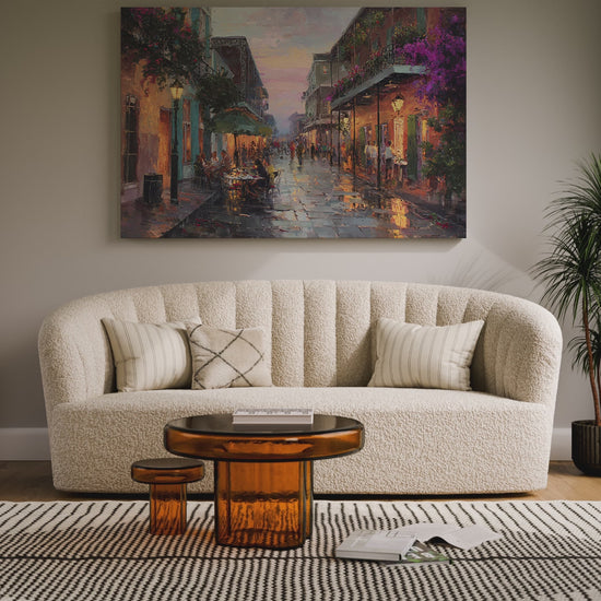New Orleans French Quarter Canvas Print – short video of the print