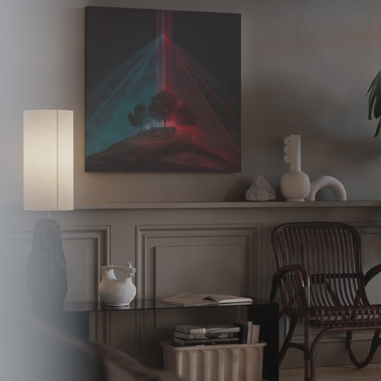 Futuristic Laser Tree Canvas Print – short video of the print