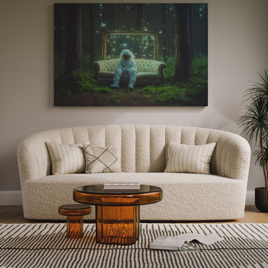 Astronaut Forest Canvas Print – short video of the print