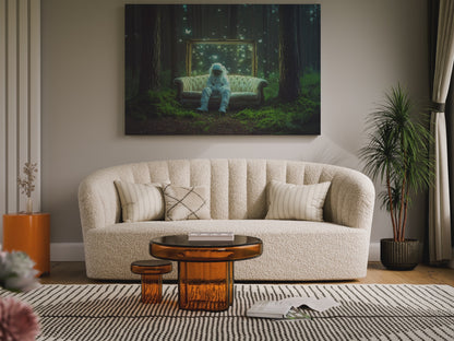Astronaut Forest Canvas Print – short video of the print