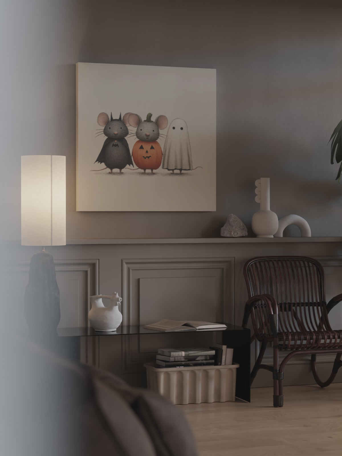Halloween Mice Wall Art – short video of the print