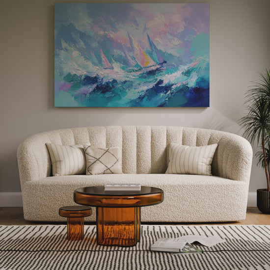 Abstract Seascape Canvas Print – short video of the print