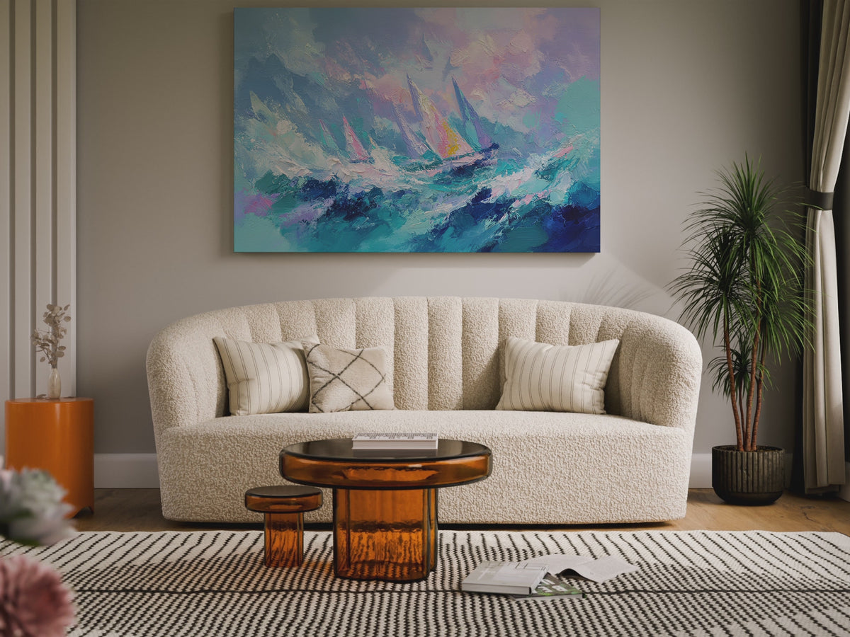Abstract Seascape Canvas Print – short video of the print