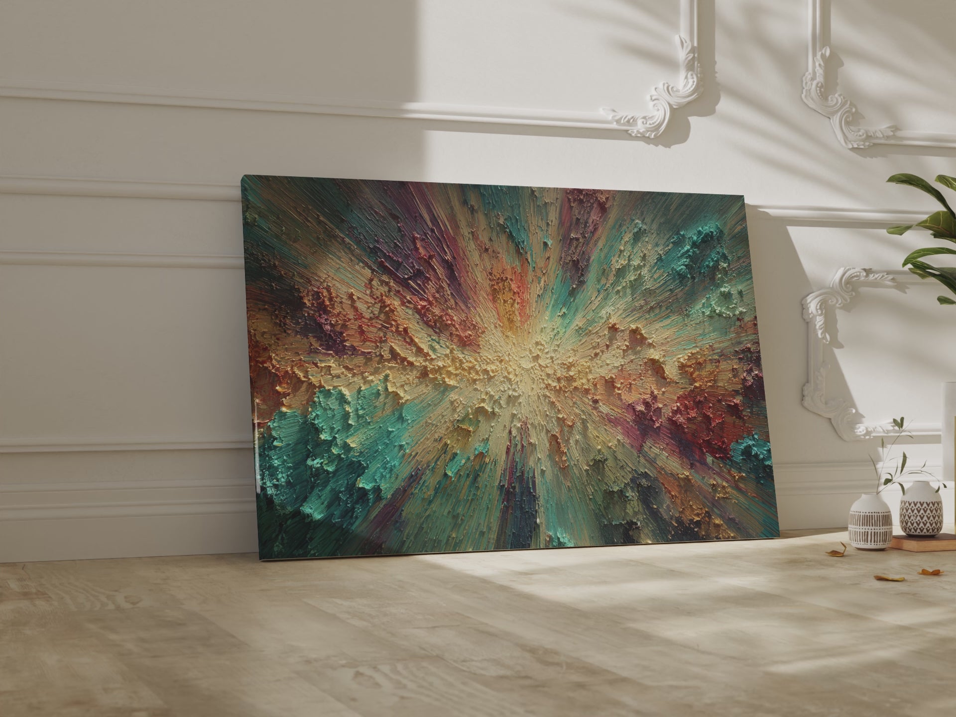 Abstract Burst Canvas Wall Art – short video of the print