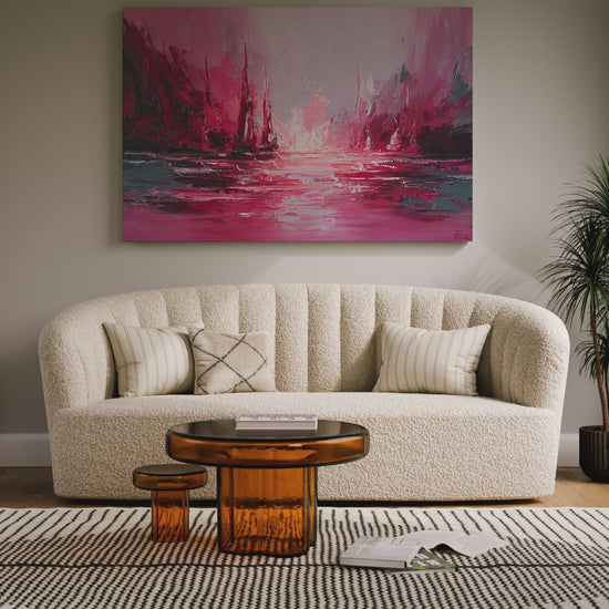 Abstract Storm Seascape Canvas Print – short video of the print
