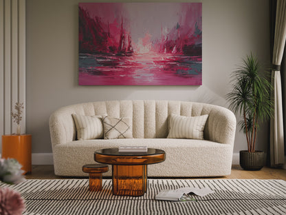 Abstract Storm Seascape Canvas Print – short video of the print