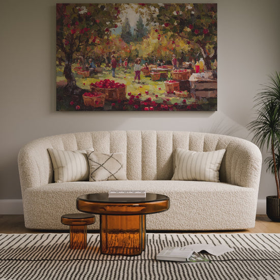 Apple Orchard Canvas Print – short video of the print
