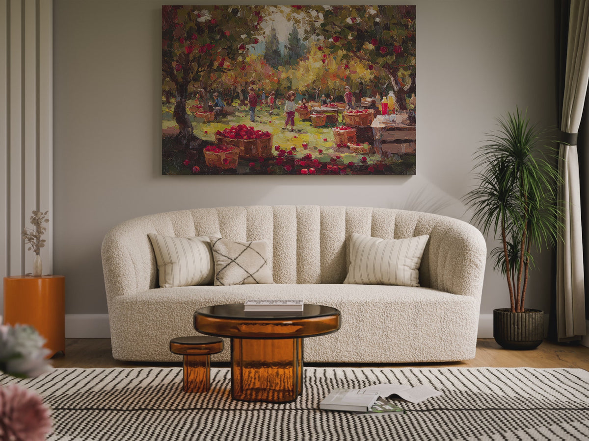 Apple Orchard Canvas Print – short video of the print