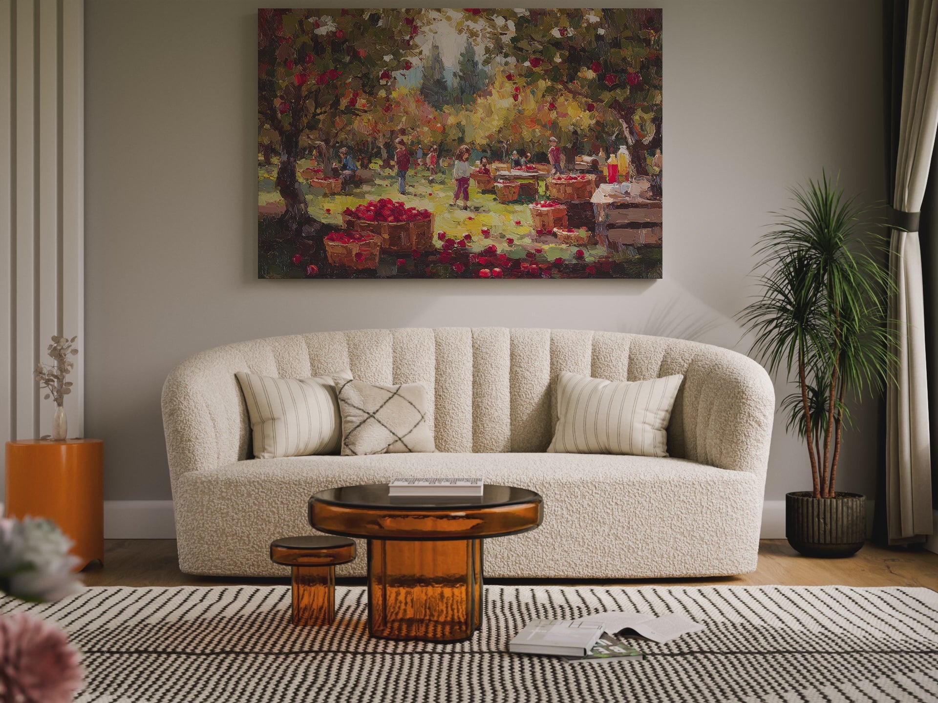 Apple Orchard Canvas Print – short video of the print