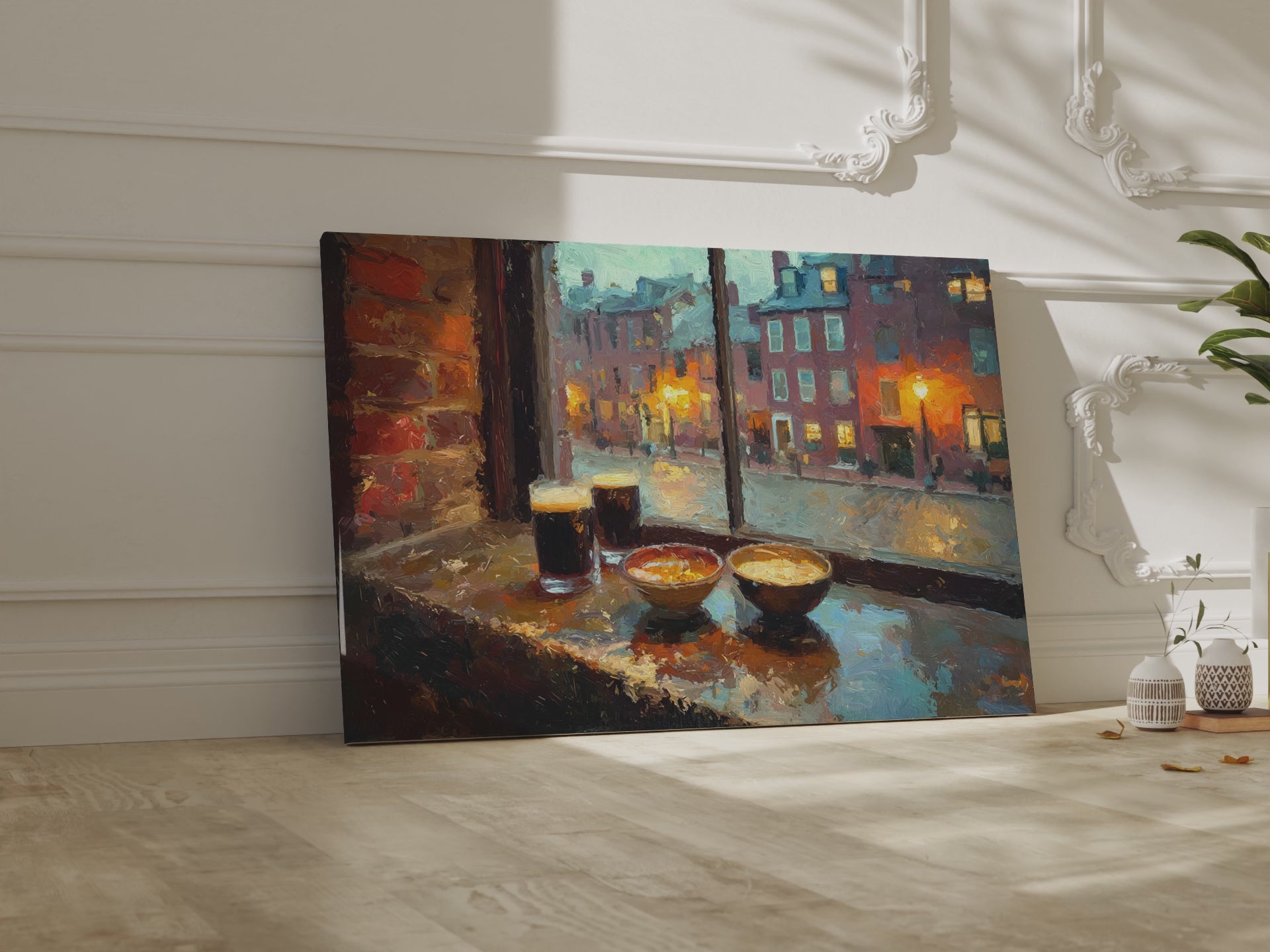 Boston Harbor Tavern Canvas Art – short video of the print