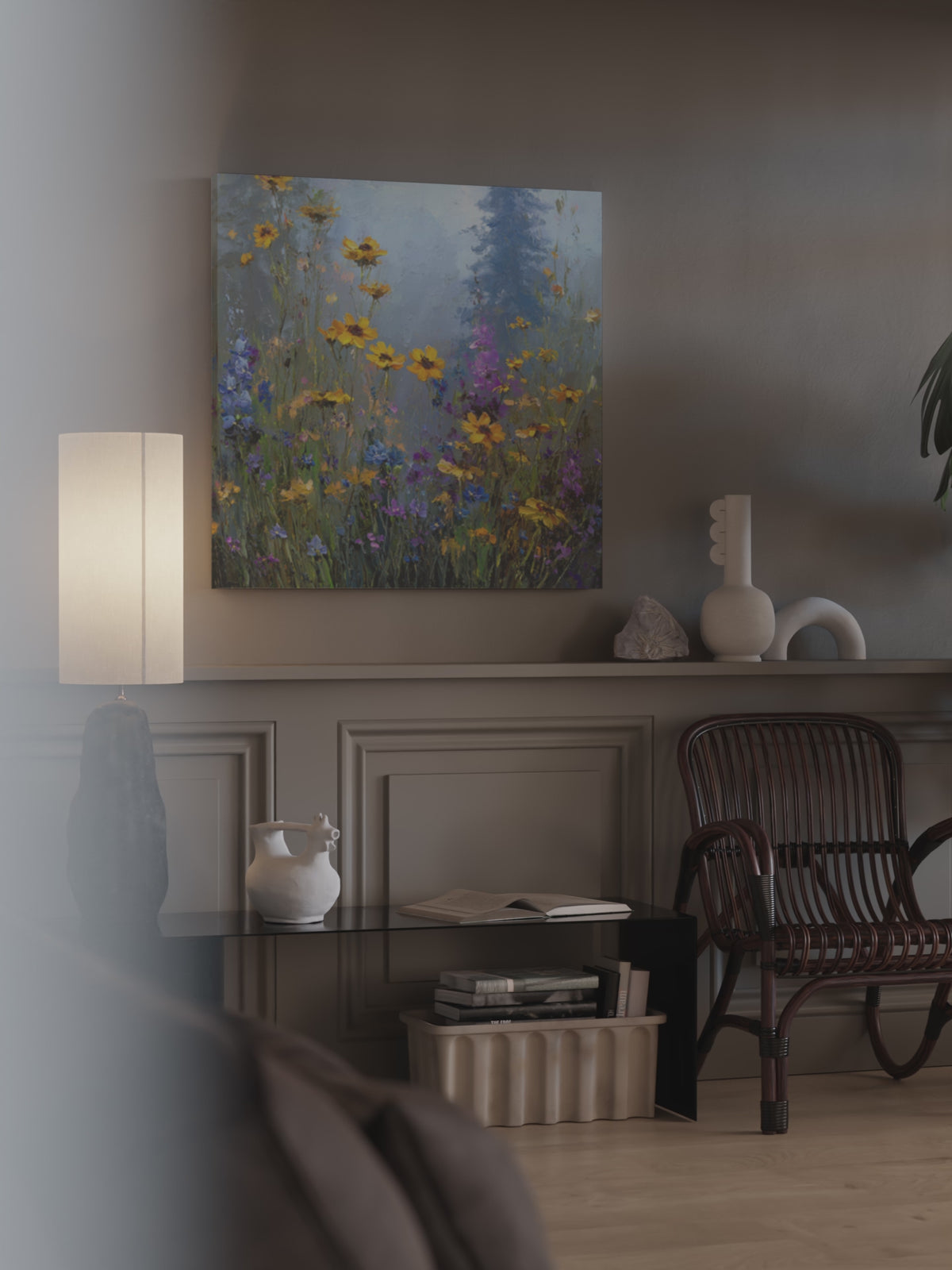 Wildflower Meadow Canvas Print – short video of the print